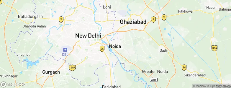 Noida, India Map