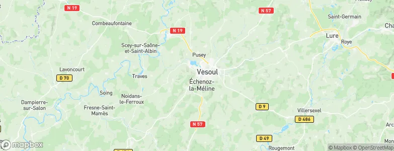 Noidans-lès-Vesoul, France Map