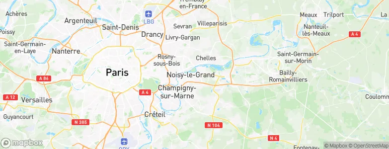 Noisy-le-Grand, France Map