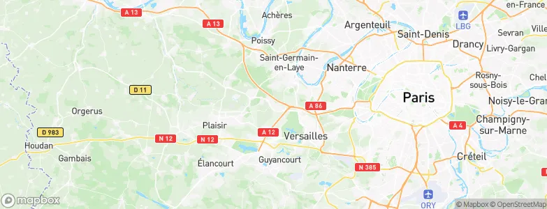 Noisy-le-Roi, France Map