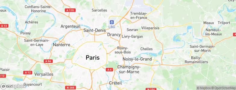 Noisy-le-Sec, France Map