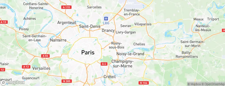 Noisy-le-Sec, France Map