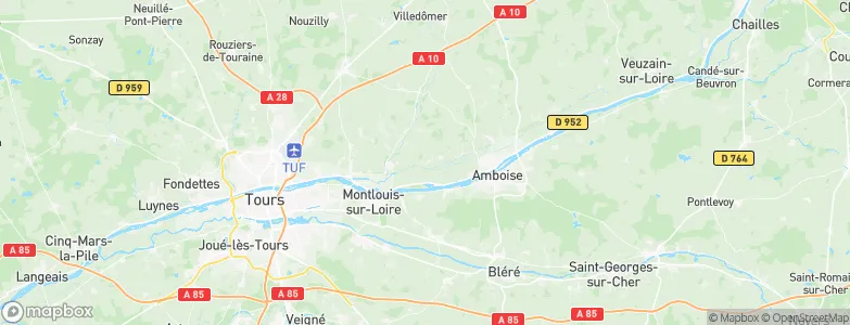 Noizay, France Map