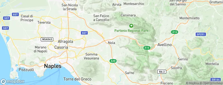 Nola, Italy Map