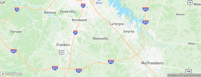 Nolensville, United States Map