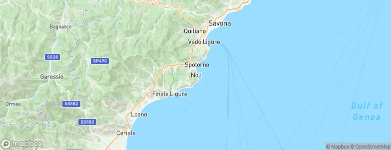 Noli, Italy Map