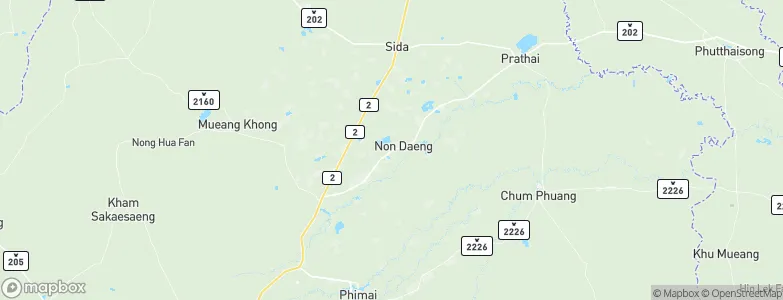 Non Daeng, Thailand Map