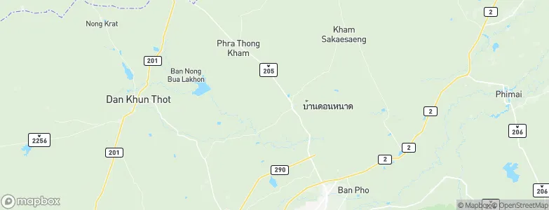 Non Thai, Thailand Map