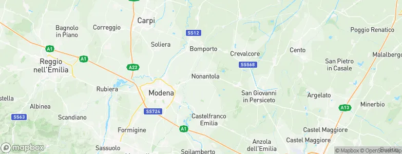 Nonantola, Italy Map