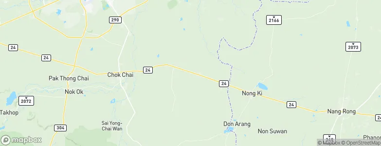 Nong Bunnak, Thailand Map