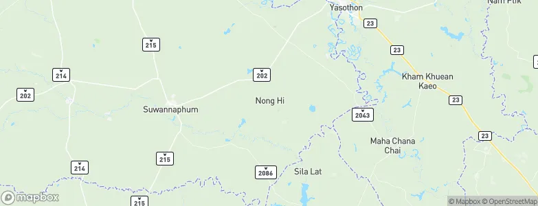 Nong Hi, Thailand Map