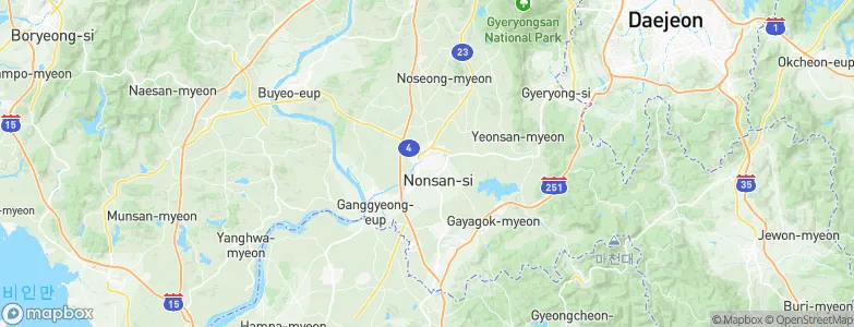 Nonsan, South Korea Map