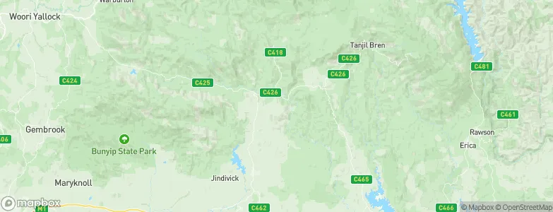 Noojee, Australia Map