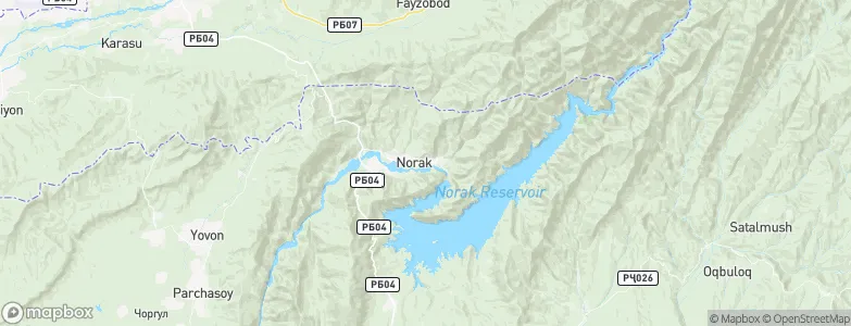 Norak, Tajikistan Map