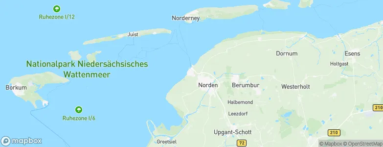 Norddeich, Germany Map