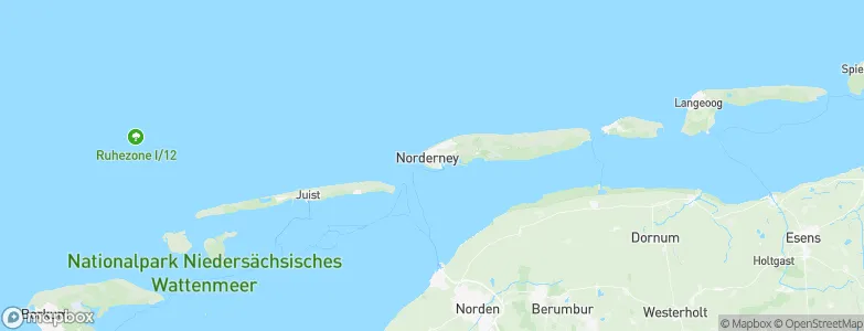 Norderney, Germany Map