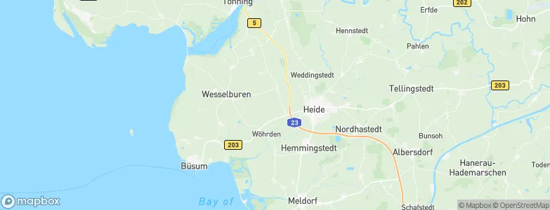 Norderwöhrden, Germany Map