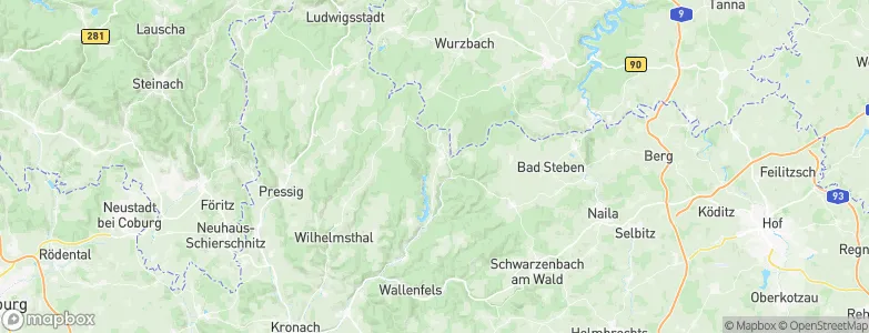 Nordhalben, Germany Map