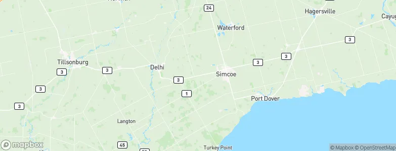 Norfolk County, Canada Map