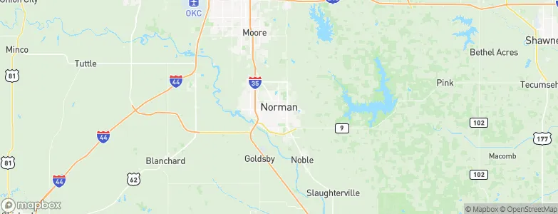 Norman, United States Map
