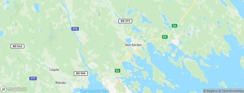 Norrfjärden, Sweden Map