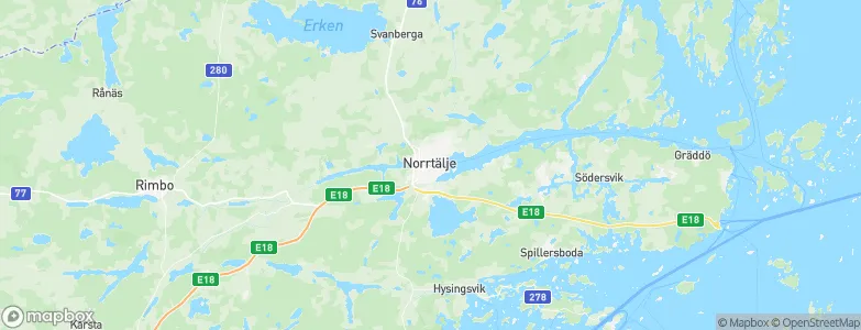 Norrtälje, Sweden Map