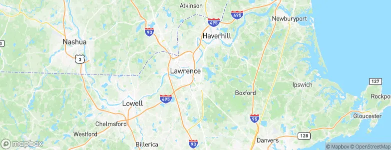North Andover, United States Map