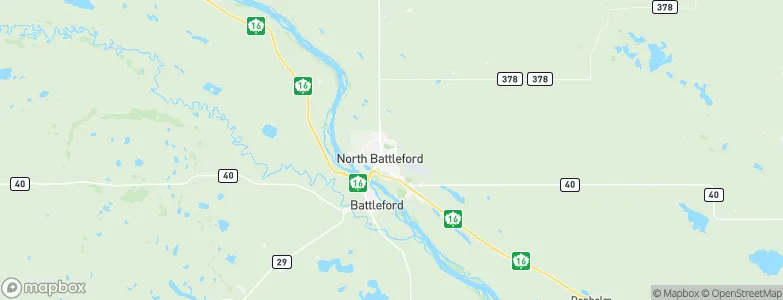 North Battleford, Canada Map