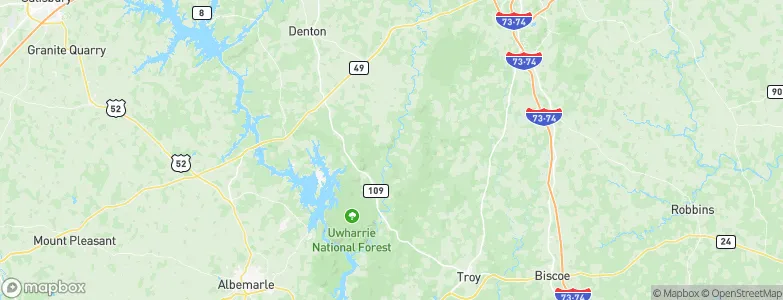 North Carolina, United States Map