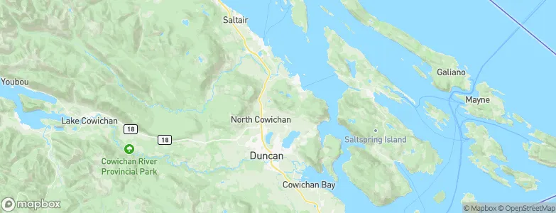 North Cowichan, Canada Map