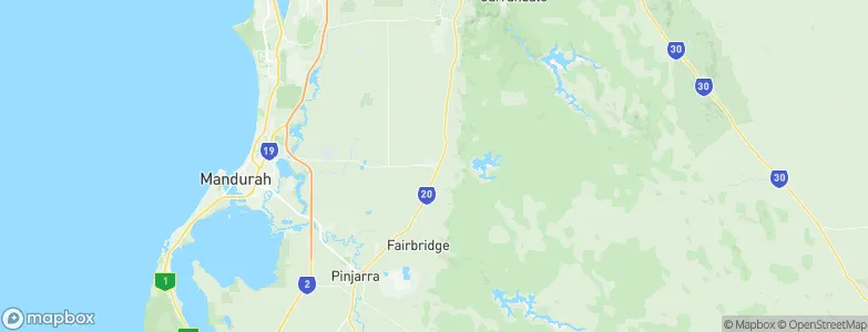 North Dandalup, Australia Map