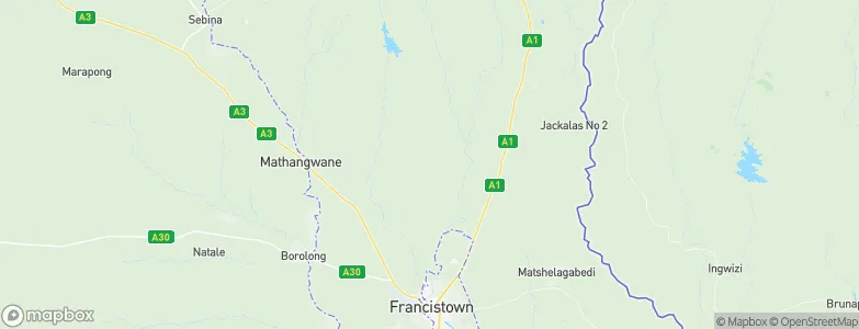 North-East District, Botswana Map