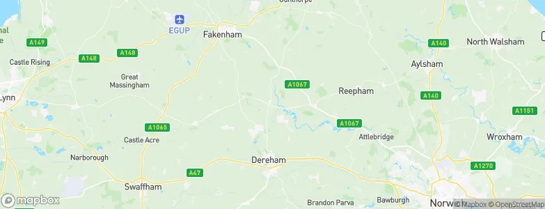 North Elmham, United Kingdom Map