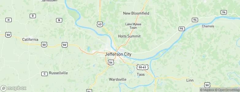 North Jefferson, United States Map