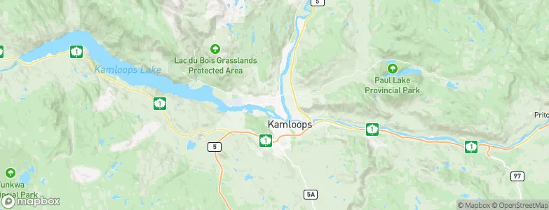 North Kamloops, Canada Map