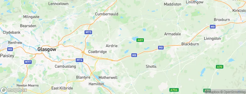 North Lanarkshire, United Kingdom Map
