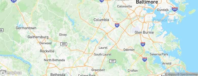 North Laurel, United States Map