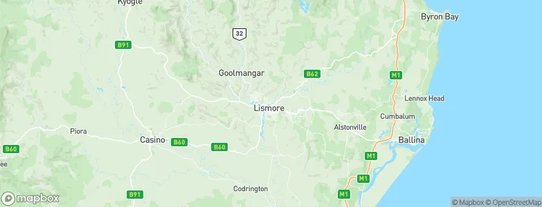 North Lismore, Australia Map