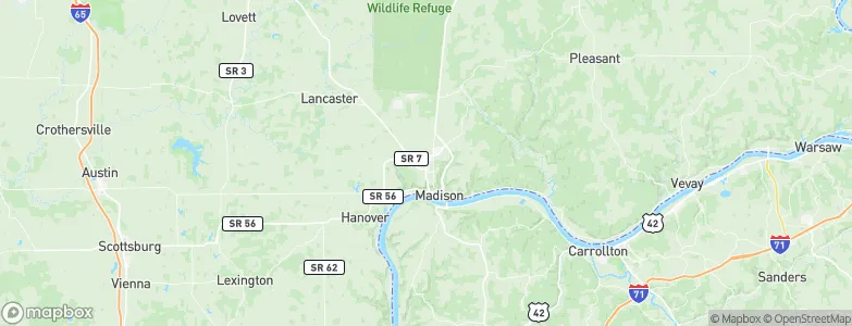 North Madison, United States Map