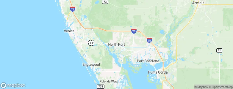 North Port, United States Map
