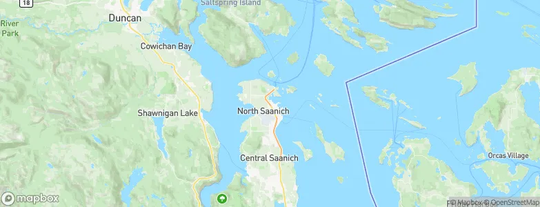 North Saanich, Canada Map
