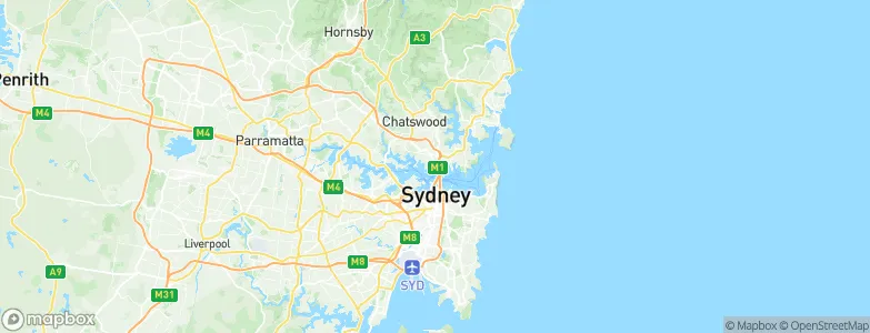 North Sydney, Australia Map