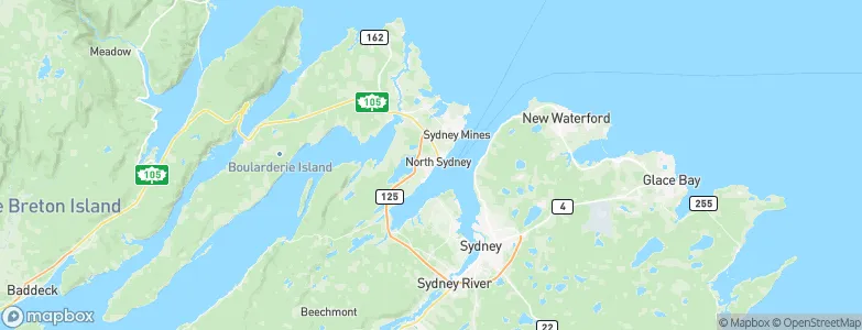 North Sydney, Canada Map