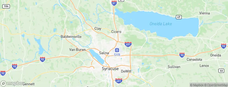 North Syracuse, United States Map