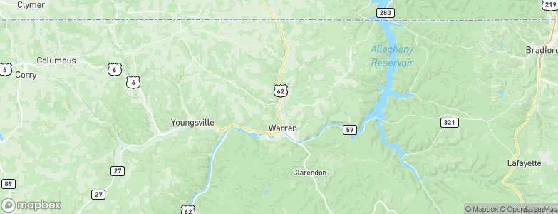 North Warren, United States Map