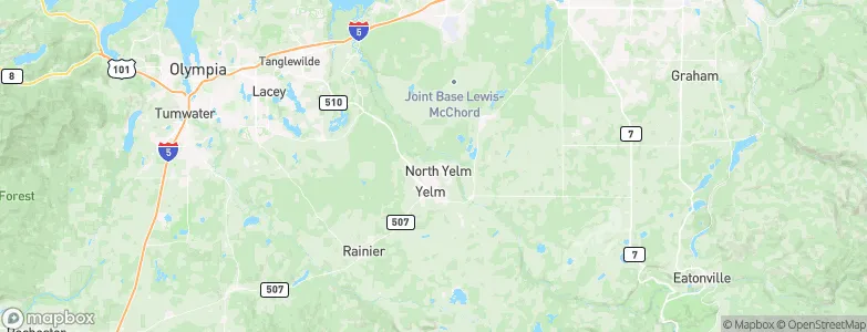 North Yelm, United States Map