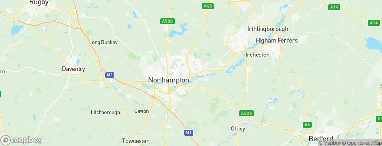 Northamptonshire, United Kingdom Map