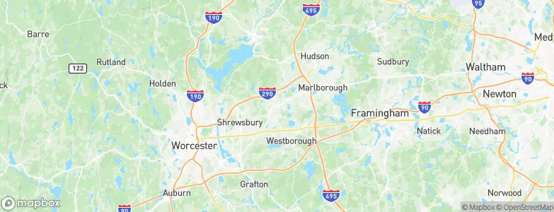 Northborough, United States Map