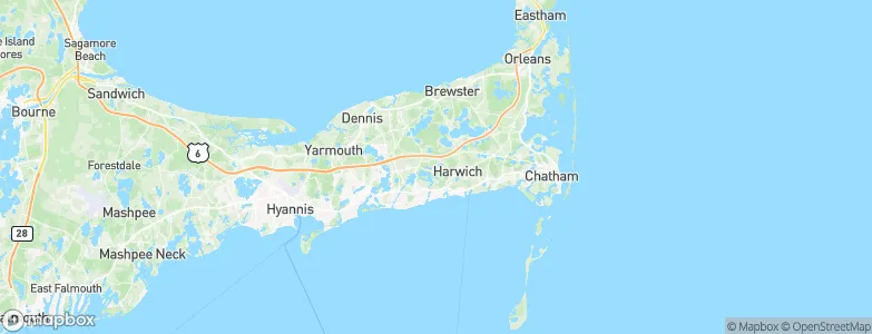 Northwest Harwich, United States Map