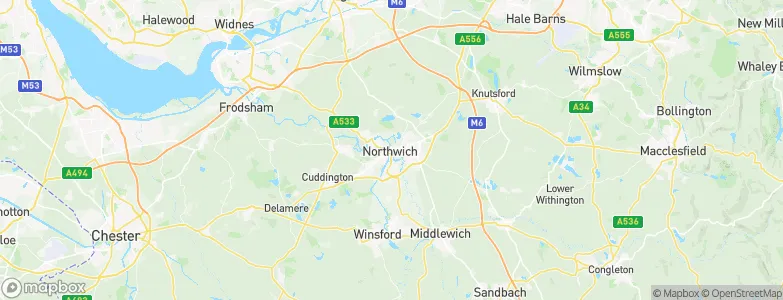 Northwich, United Kingdom Map